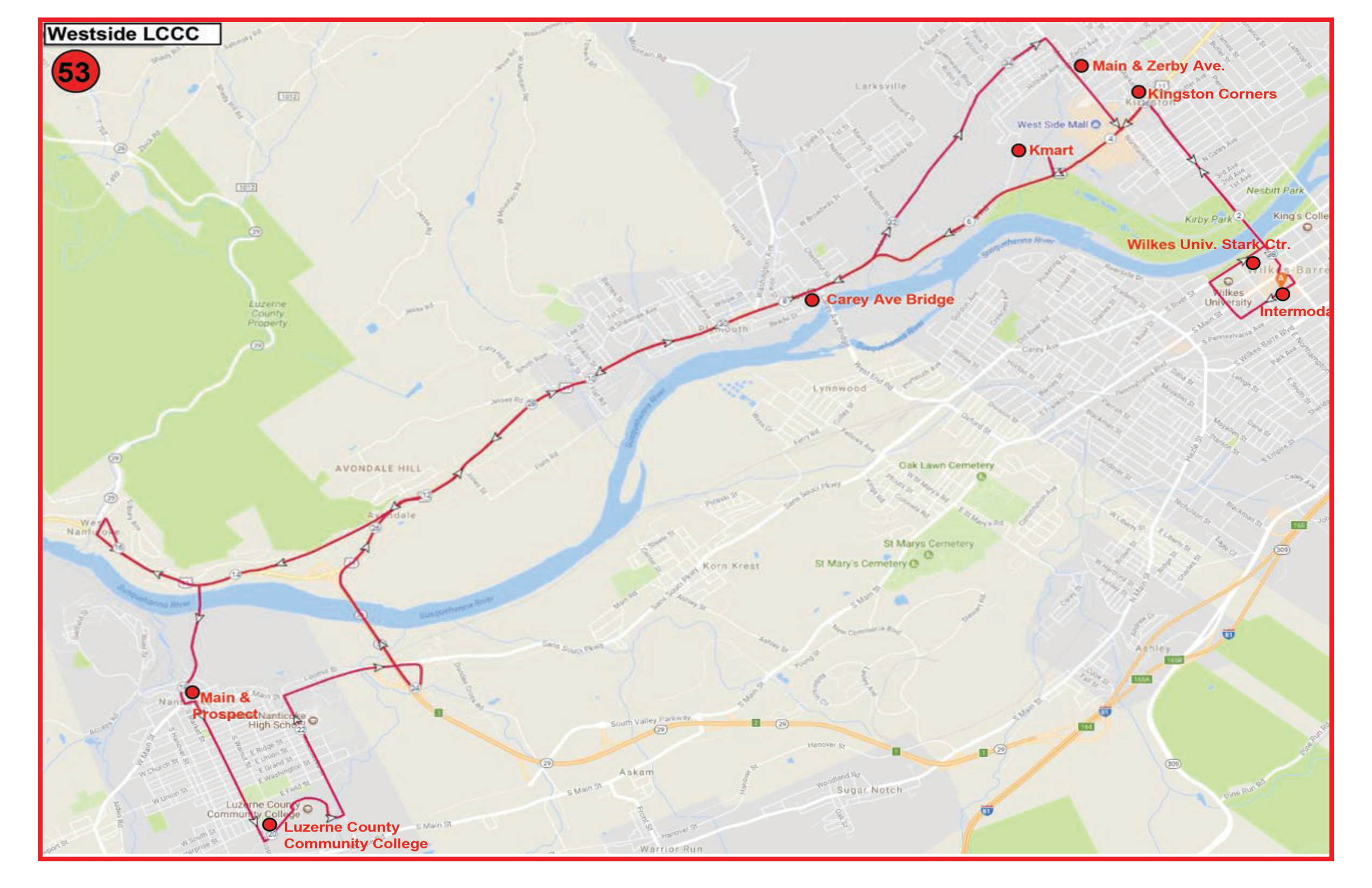 Route 53 map and banner.