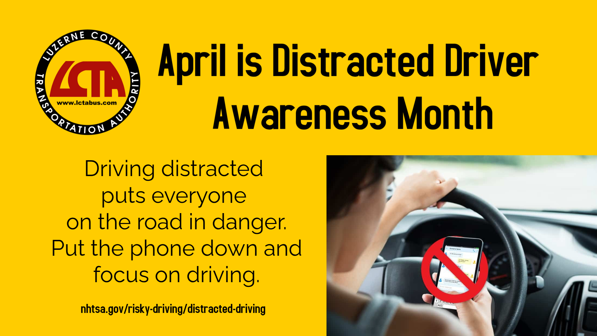 Distracted Driving Awareness Month